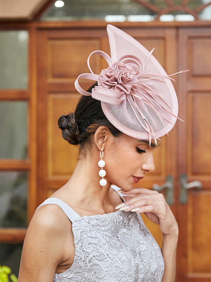 Elegante Tüll Fascinators mit Blume