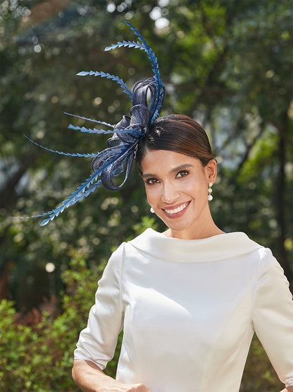 Elegante Retro Tüll Fascinators mit Federn